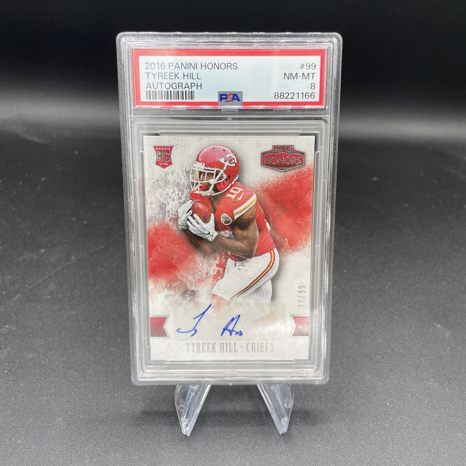 Tyreek Hill Panini Honors #99 Autograph