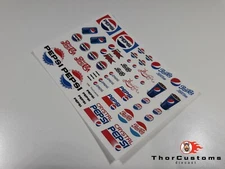Pepsi, for Hot Wheels, Matchbox - Water-Slide Decals clear 1/64 scale