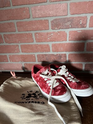 Size 5 - Converse One Star x Golf Le Fleur Quilted Velvet Cherry 2019