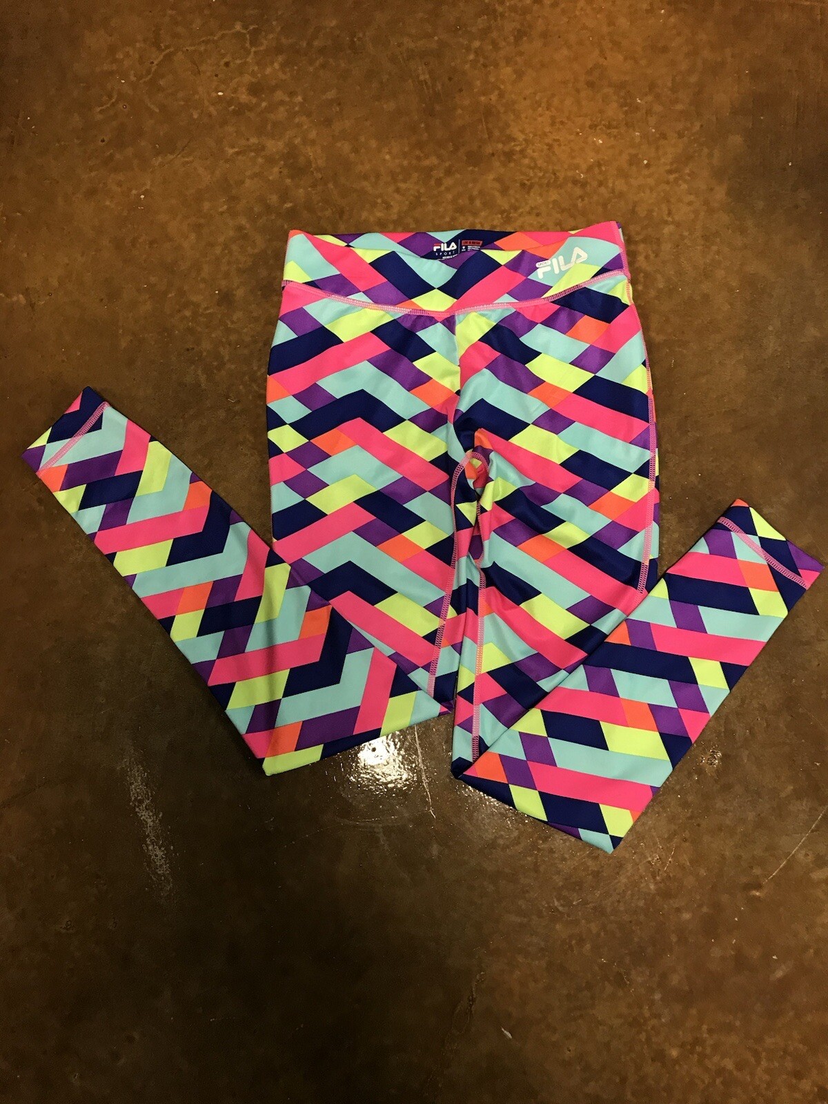 Leggings sportivi FILA per ragazza in perfette condizioni taglia M life in motion poliestere spandex