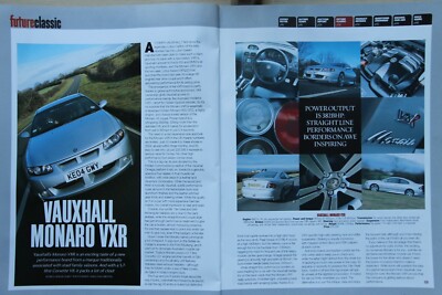 CC 2005 magazine article: VAUXHALL MONARO VXR 5.7-litre CORVETTE V8 driven