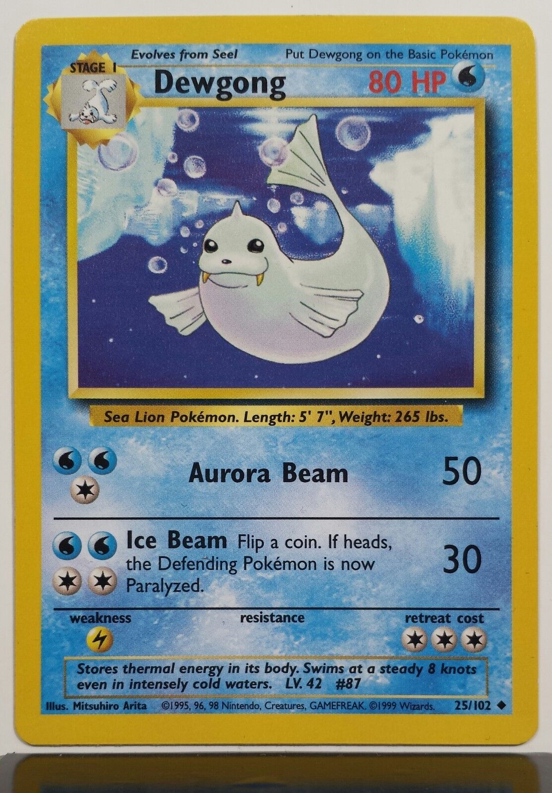 Dewgong 25/102 - NM / M - Base Pokemon Card - Unplayed - $2 Combined Shipping