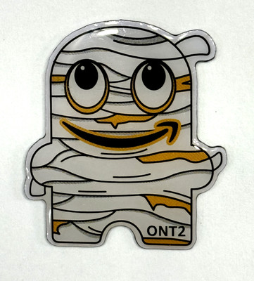 ONT2 mummy AMAZON Employee PECCY PIN -- pinback is broken off