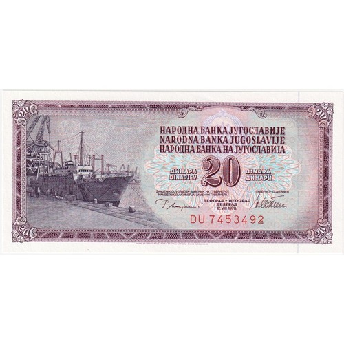[#1291667] Jugoslawien, 20 Dinara, 1978-08-12, UNC(65-70) - Bild 1 von 2