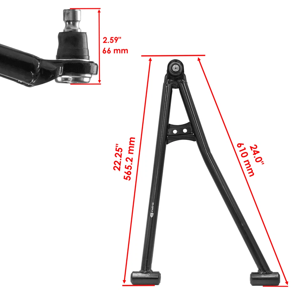 Braço de controle dianteiro para Polaris RZR S 1000 17-24/ S4 1000 19-21 inferior esquerdo direito - Imagem 2 de 4