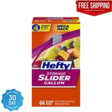 Hefty Slider Storage Bags, Gallon Size, 66 Count