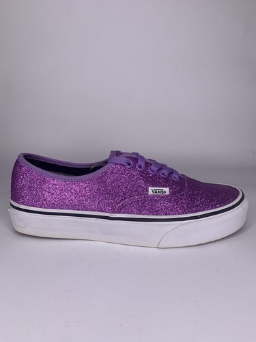 purple sparkle vans