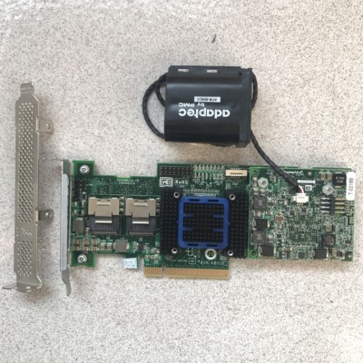 Adaptec Raid Controller ASR-6805T 8 Ports PCIE2 x8 512MB + BBU Battery AFM-600CC