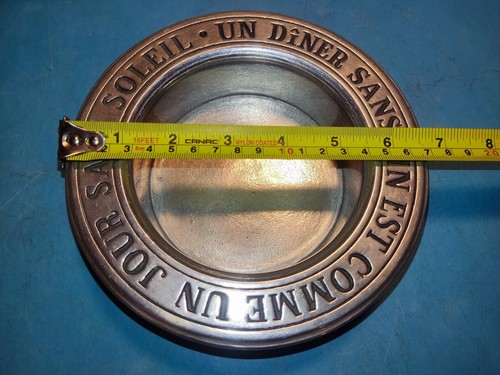 French Wine Bottle Holder Tray Un Diner Sans Vin Est Comme Un Jour Sans Soleil - Picture 7 of 9