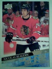NICOLAS BEAUDIN  20/21 AUTHENTIC UDS1 YOUNG GUNS CARD  SP