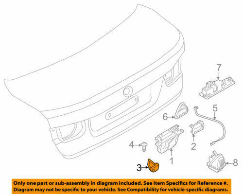 OEM BMW HYBRID M3 M4 GTS F30 F32 F35 F80 F82 STRIKER BOOT LID 