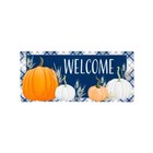 Plaid Pumpkins Sassafras Switch Mat 22 x 10