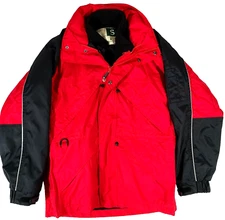 Wear Guard Winter Jacket Hood Men's Size S Red/ Black