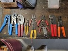 Lot of 11 Wire Strippers Crimpers Pliers Cutters Cabling Electrical Tools