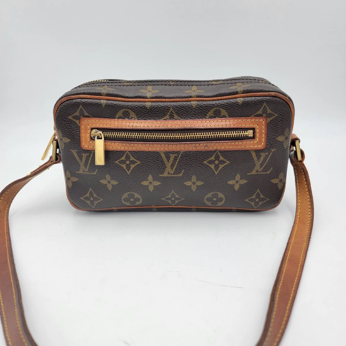 LOUIS VUITTON Monogram Pochette Cite Clutch Shoulder Bag Made USA Vintage  Read