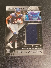 2023 Panini Black  Futuristic Patch RC Roschon johnson Bears /150