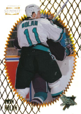 1996-97 Summit PREMIUM STOCK #45 OWEN NOLAN - San Jose Sharks