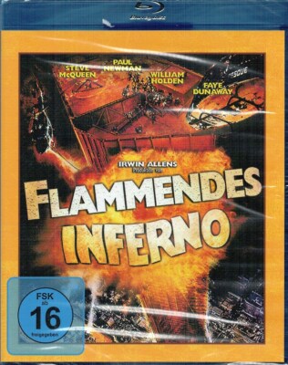 Blu-ray FLAMMENDES INFERNO # Steve McQueen, Paul Newman, Fred Astaire ++NEU