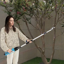 Electric Pruner Cordless Pruning Shears Extension Pole Bar Tool Lithium Battery