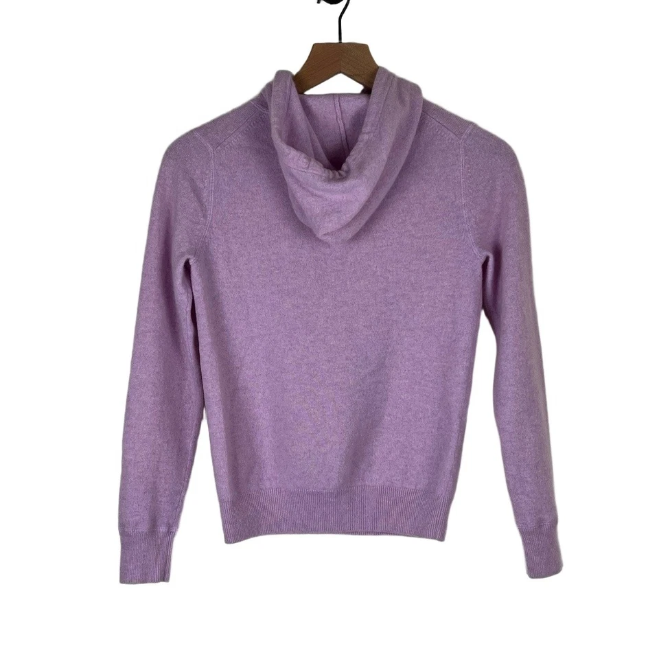 RLX Ralph Lauren Womens Hoodie Size XS Lavender Washable Cashmere Soft Sporty - Image 2 of 4