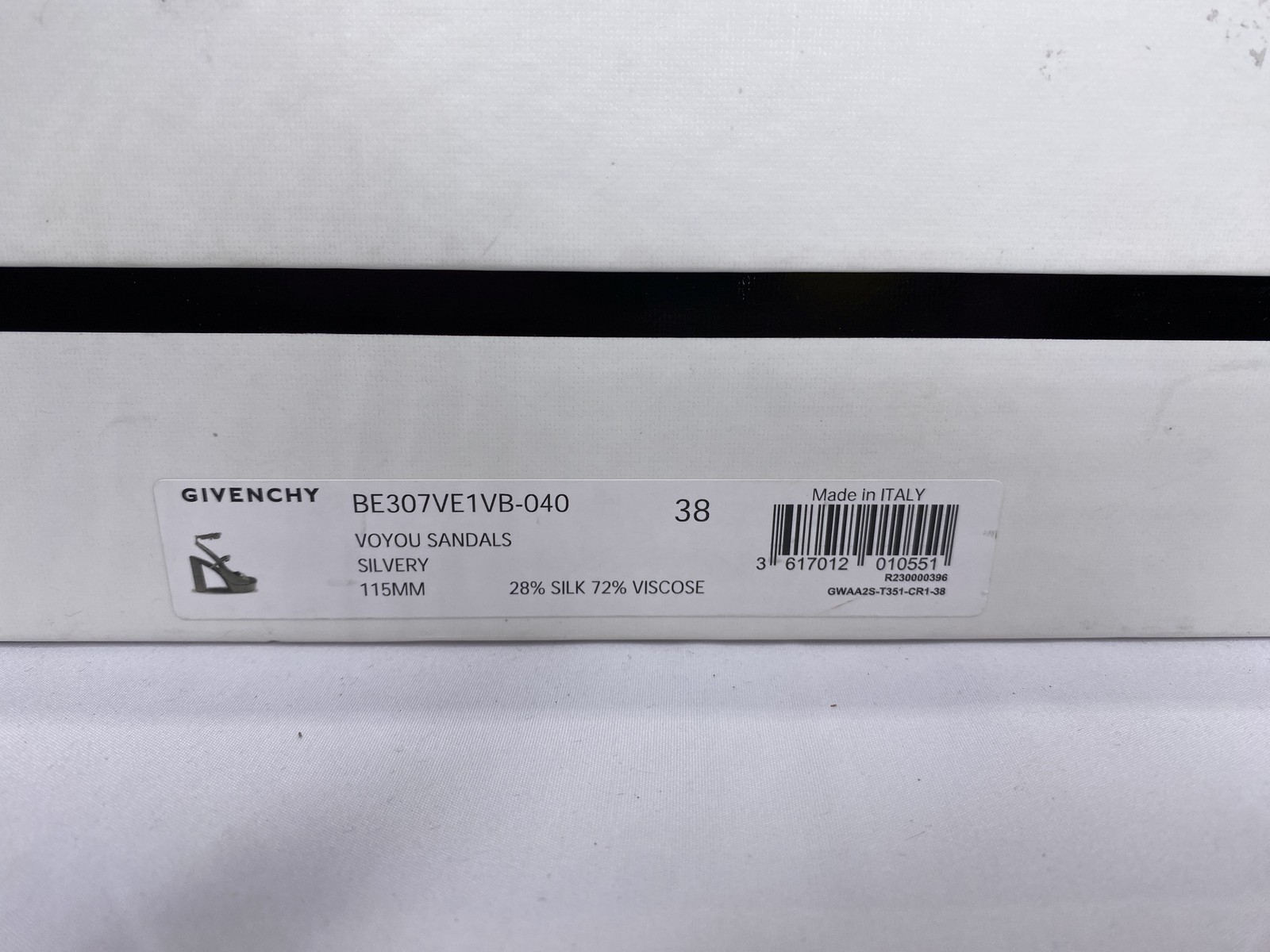 Givenchy Womens Sandals Silvery Size 8 Voyou Platform Strappy Jewels Buckle thumbnail 16