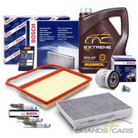 Bosch Inspektionspaket FÜR Seat Mii Skoda Citigo Vw Load Up Up! 1.0 +Ecofuel 11-