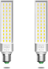 Aluxcia E26 Aquarium Light Bulbs Daylight 5500K,2-Pack Remove/Bypass the Ballast
