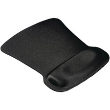 Allsop Ergoprene Gel Mouse Pad with Wrist Rest, Black