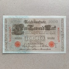 Germany, 1000 (1,000) Mark Banknote 1910 P44b Large German UNC Currency B999