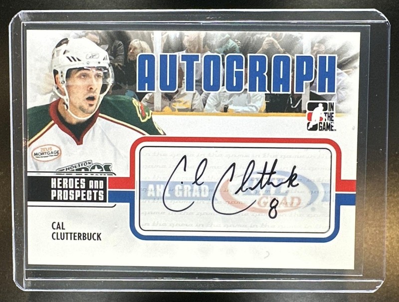 2009-10 In The Game Heroes & Prospects Cal Clutterbuck Autograph