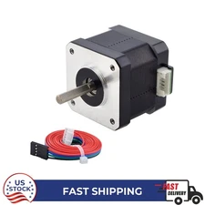 E Series Nema 17 Bipolar 42Ncm 1.5A 42x42x38mm 4 Wires w/ 1m Cable & Connector