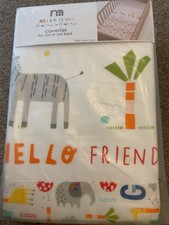 Mothercare Hello Friend Coverlet For A Cot / Cot Bed