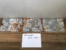 3 Galvanized Rusty Sheet Metal Rusty Natural Patina Colors