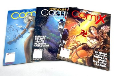 Penthouse Comix #3 5 Comic Magazine (1994 95) Adult Comics Lot of 3