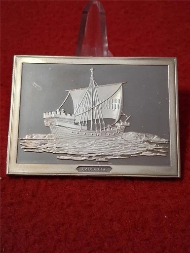 SHIPS' AHOY Hansa Cog 3.125 Troy Oz Sterling Silver Proof             #T0846