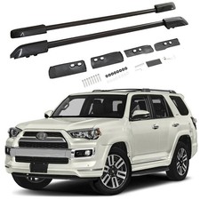 Roof Rack Side Rails 2pcs For 2010-2024 Toyota 4runner Carrier Black Aluminum