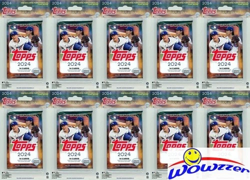 (10)2024 Topps Update Baseball MEIJER EXCLUSIVE Sealed BLISTER w/PURPLE PARALLEL