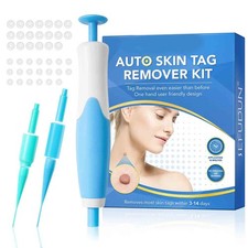 2 in 1 Painless Auto Skin Tag Remover with Rubber Bands and Alcohol Pads