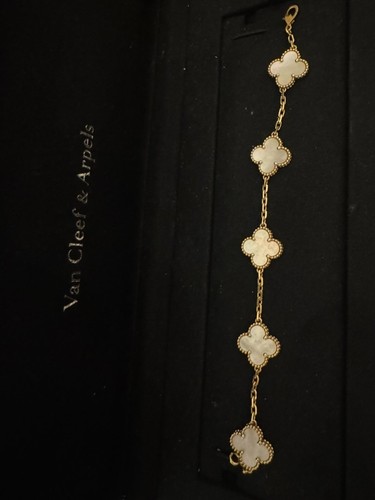 Van Cleef & Arpels Vintage Alhambra Bracelet 5 Motifs 18K Yellow Gold