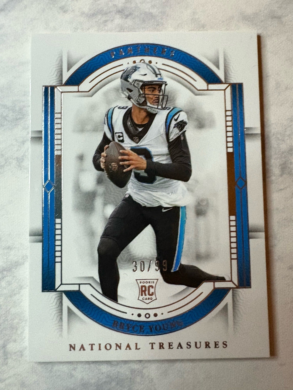 2023 Panini National Treasures - Bryce Young #13  30/99 (RC)
