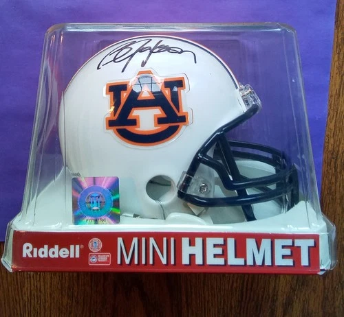 Bo Jackson Signed Autograph Auburn Mini Ridell Helmet with COA!!