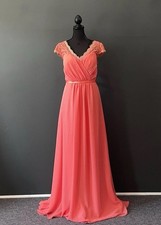 Christina Wu Women  s Size 12 Coral Bridesmaid Dress