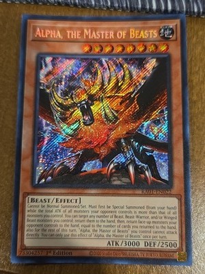 Alpha, the Master of Beasts 1st Edition  Secret Rare RA01-EN022 NM