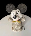Vintage Mickey Mouse Disney Glitter Candy Container Germany 5" ?1930s/40s