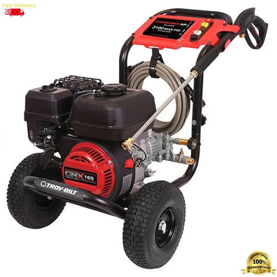 #ad Troy Bilt 3100 PSI 2.3 GPM Gas Pressure Washer w 10” Wheels Powerful Cleaning $485.12