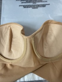 La Perla Beige Nude Longline Underwire Bra 34C Nylon Lycra Corset Adj NWT $135