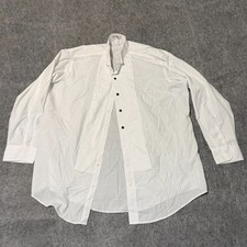 Neil Allyn Mens Tuxedo Shirt Size XL 34/35 White Long Sleeve Button Up