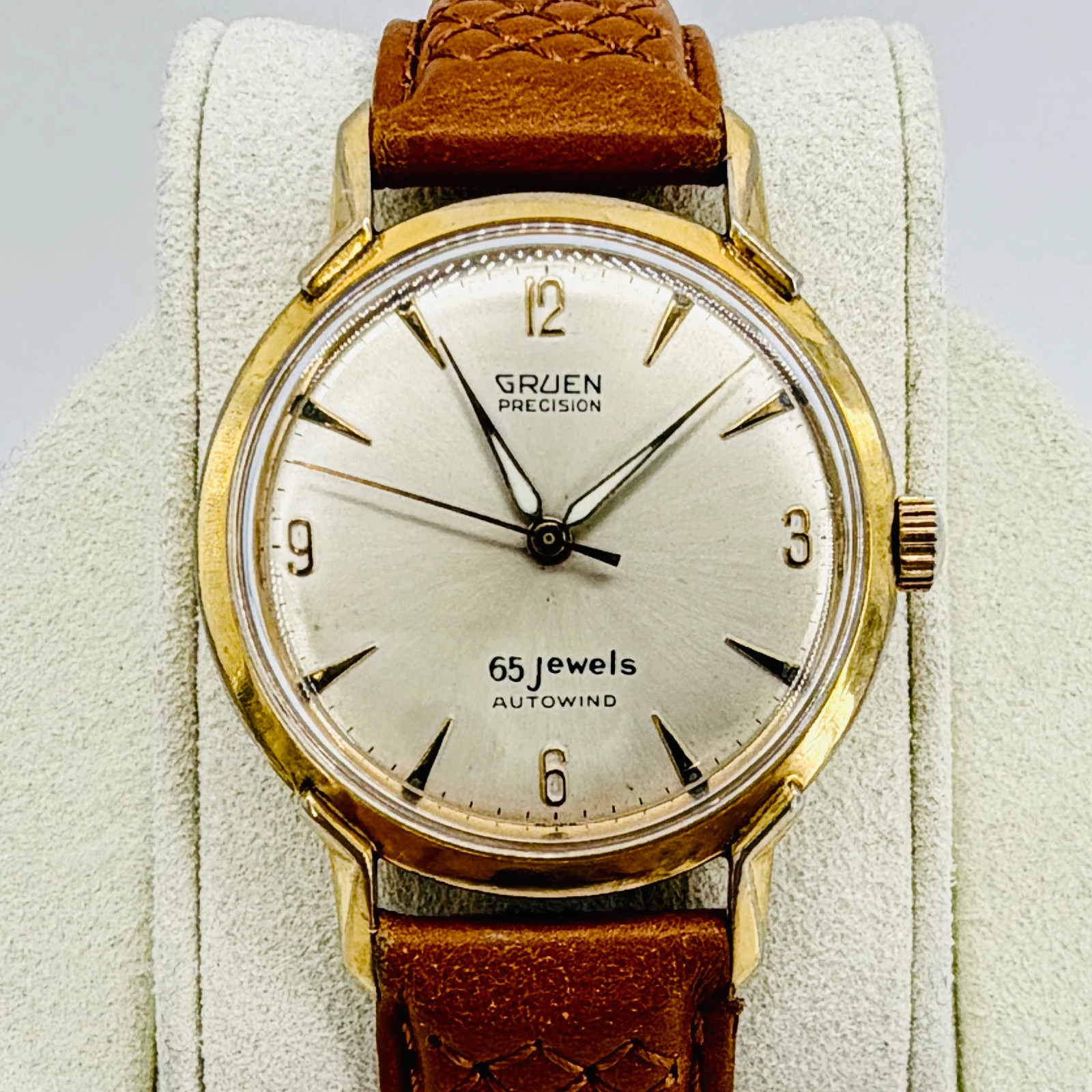 Vintage Gruen Precision 65 Jewels Automatic Watch - 10K Gold Plated - c.1960's image 4