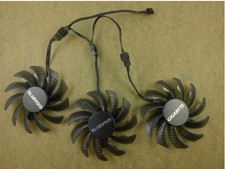 3pcs/set PLD08010S12HH Fan 0.35A 75mm For Gigabyte GTX960/970/980 Graphics Card