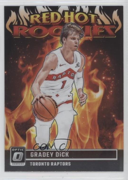 2023-24 Panini Donruss Optic Red Hot Rookies Gradey Dick #13 RC 12fr